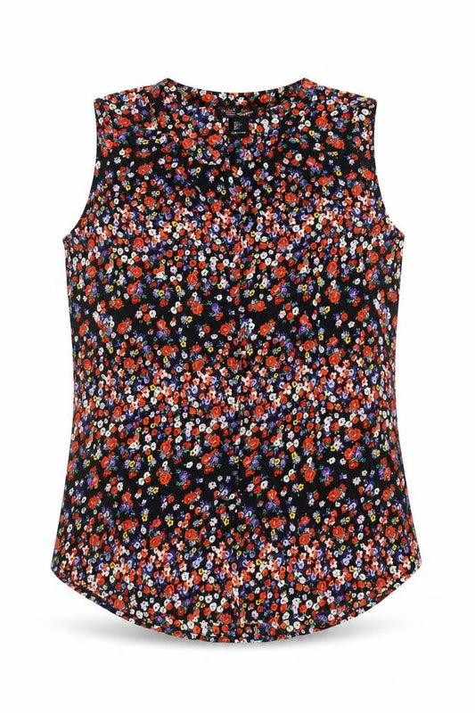 Rachel Zoe Women Multicoloured Sleeveless Floral Blouse Size S