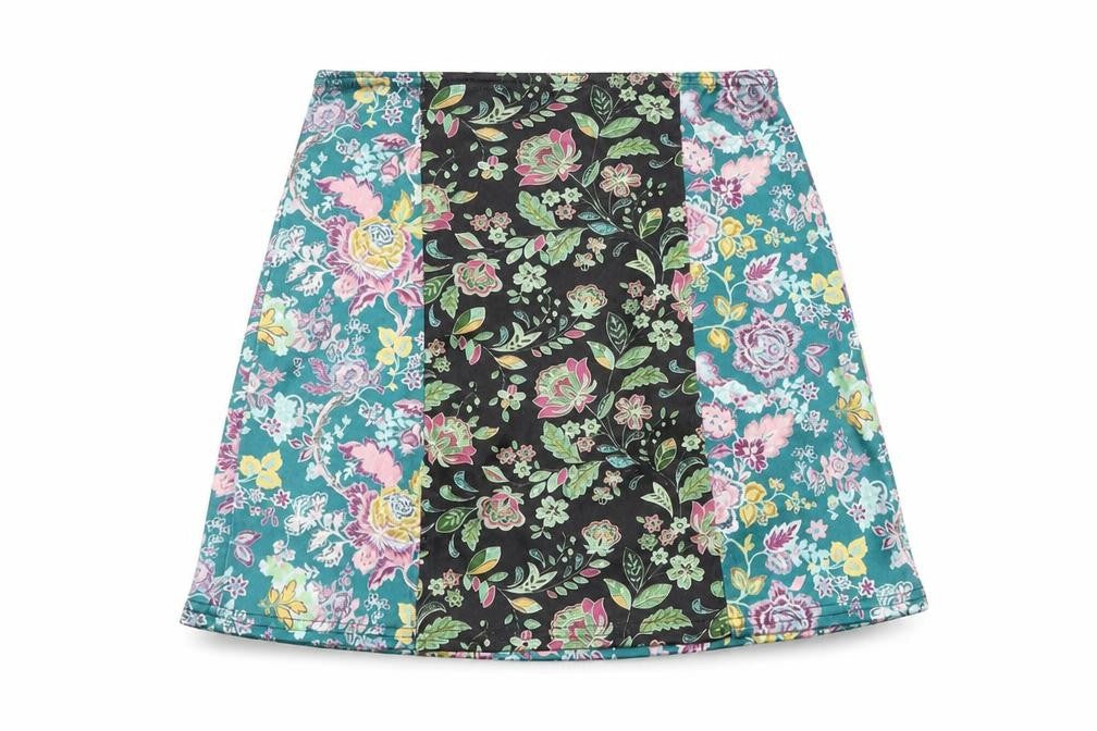 Urban Outfitters Women’s Multicoloured Floral A-Line Skirt Size S