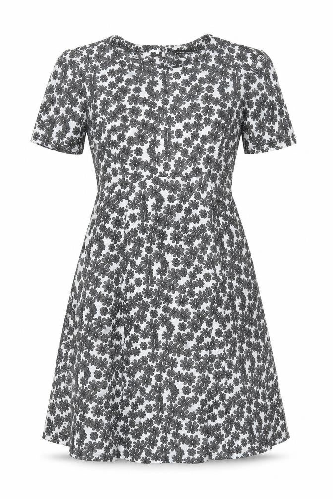 Dorothy Perkins Women’s Black White Floral A-Line Dress Size 6