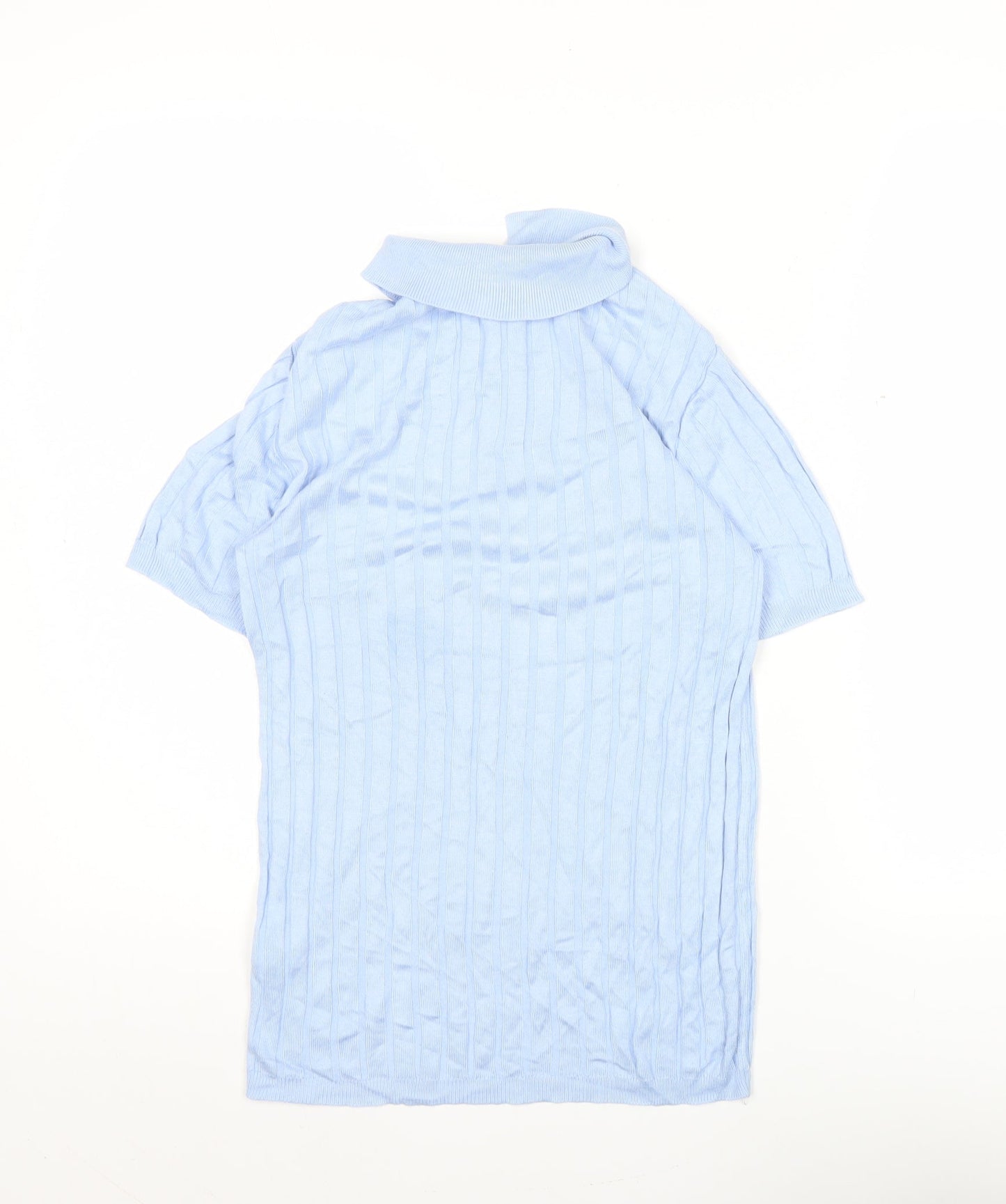 River Island Womens Blue XS Polo Knit Top Short Sleeve