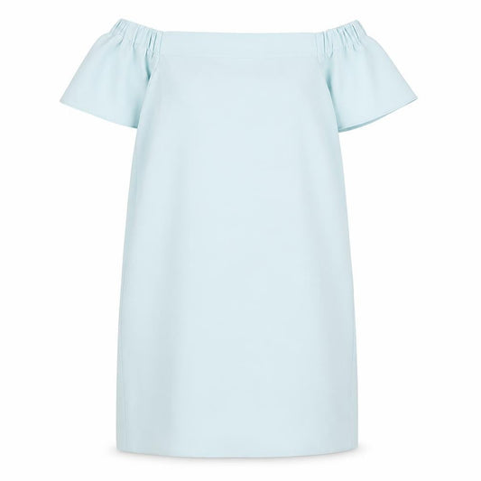Topshop Women’s Blue Off Shoulder Shift Dress Size 12