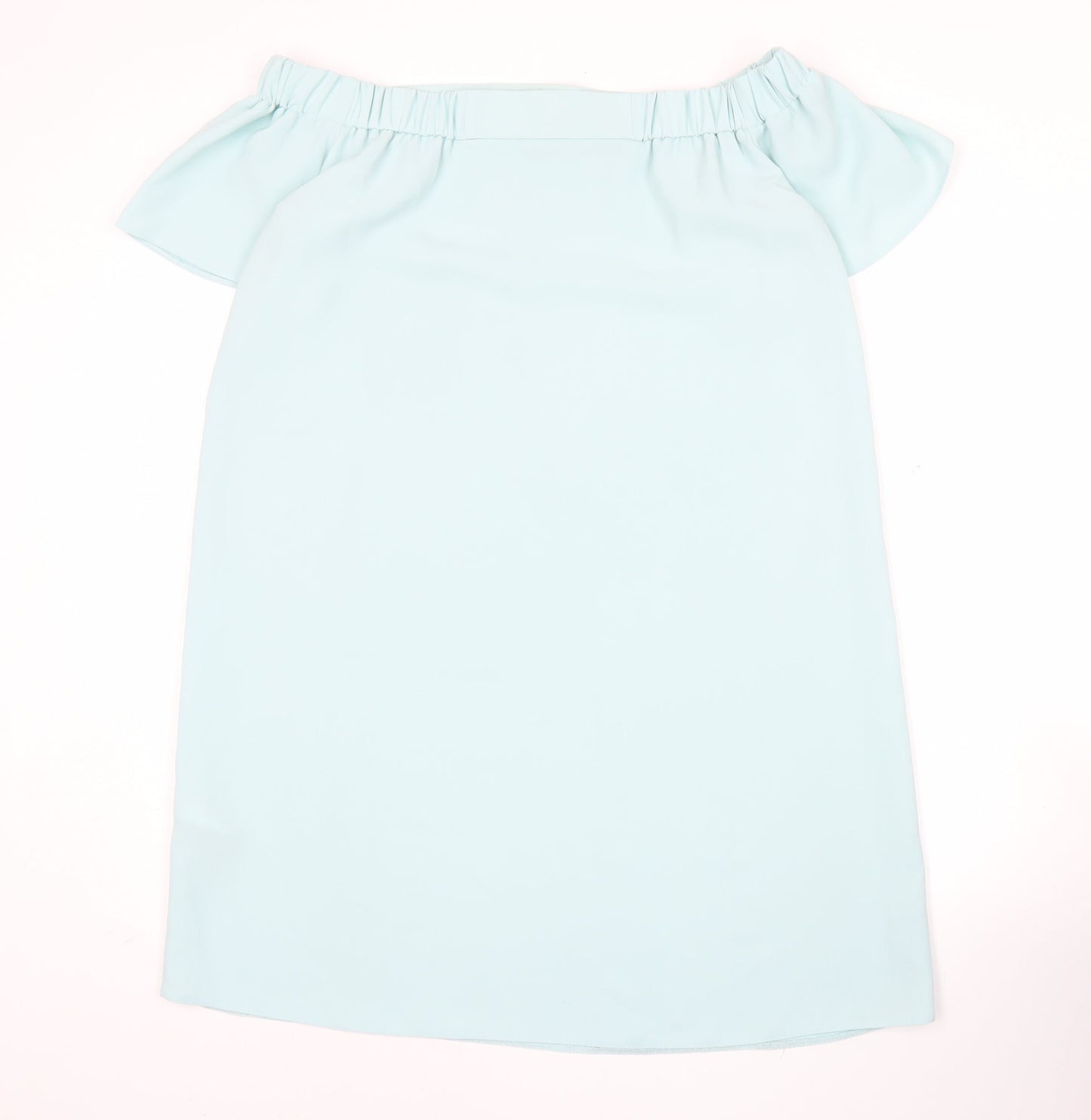 Topshop Women’s Blue Off Shoulder Shift Dress Size 12
