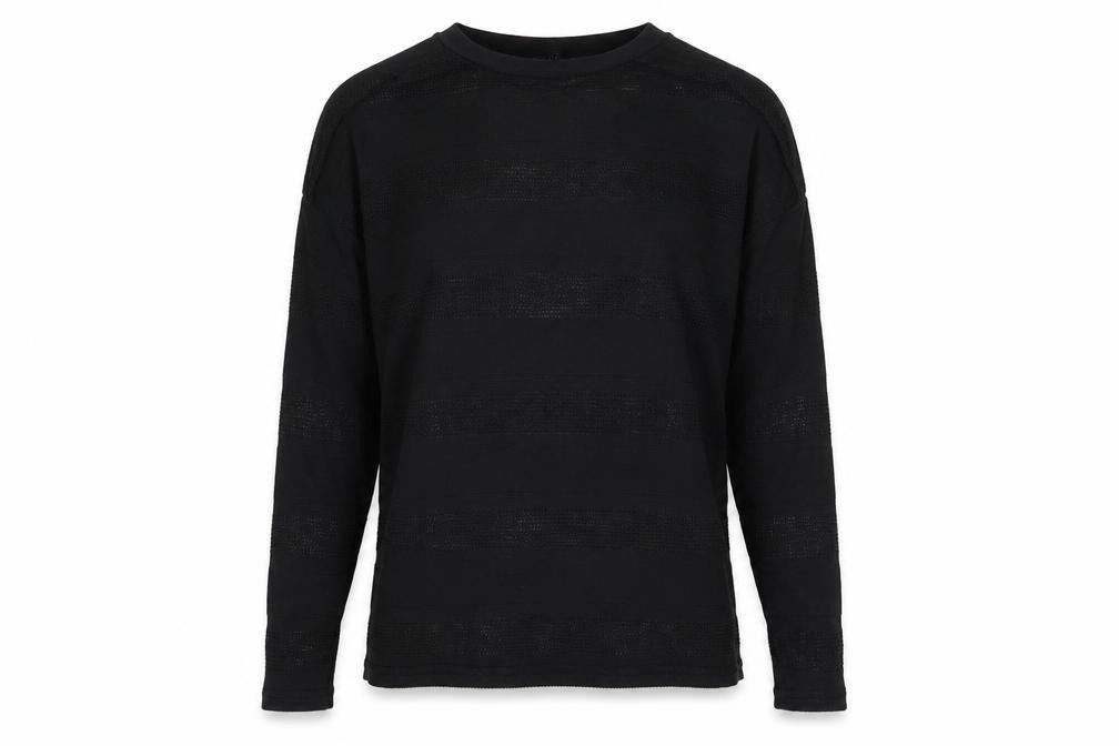 Next Womens Black Open-Knit Pullover Jumper Size 10