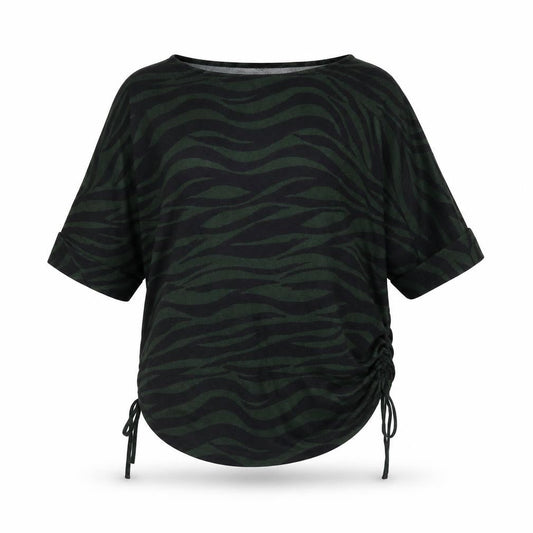 Apricot Women’s Green Animal Print Tunic T-Shirt UK 10 Relaxed Fit