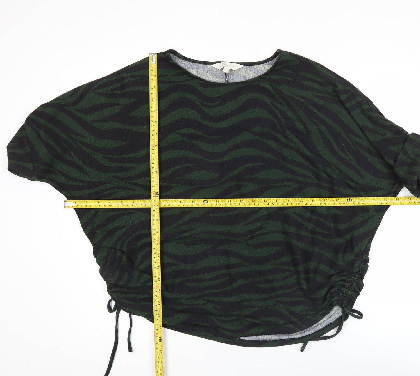 Apricot Women’s Green Animal Print Tunic T-Shirt UK 10 Relaxed Fit