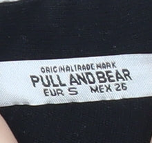Pull&Bear Pull and Bear Womens Black Cardigan Size S Long Sleeve V-Neck Knit
