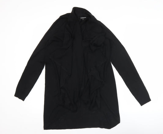 Warehouse Women’s Black Long Sleeve Open Front Cardigan Size S