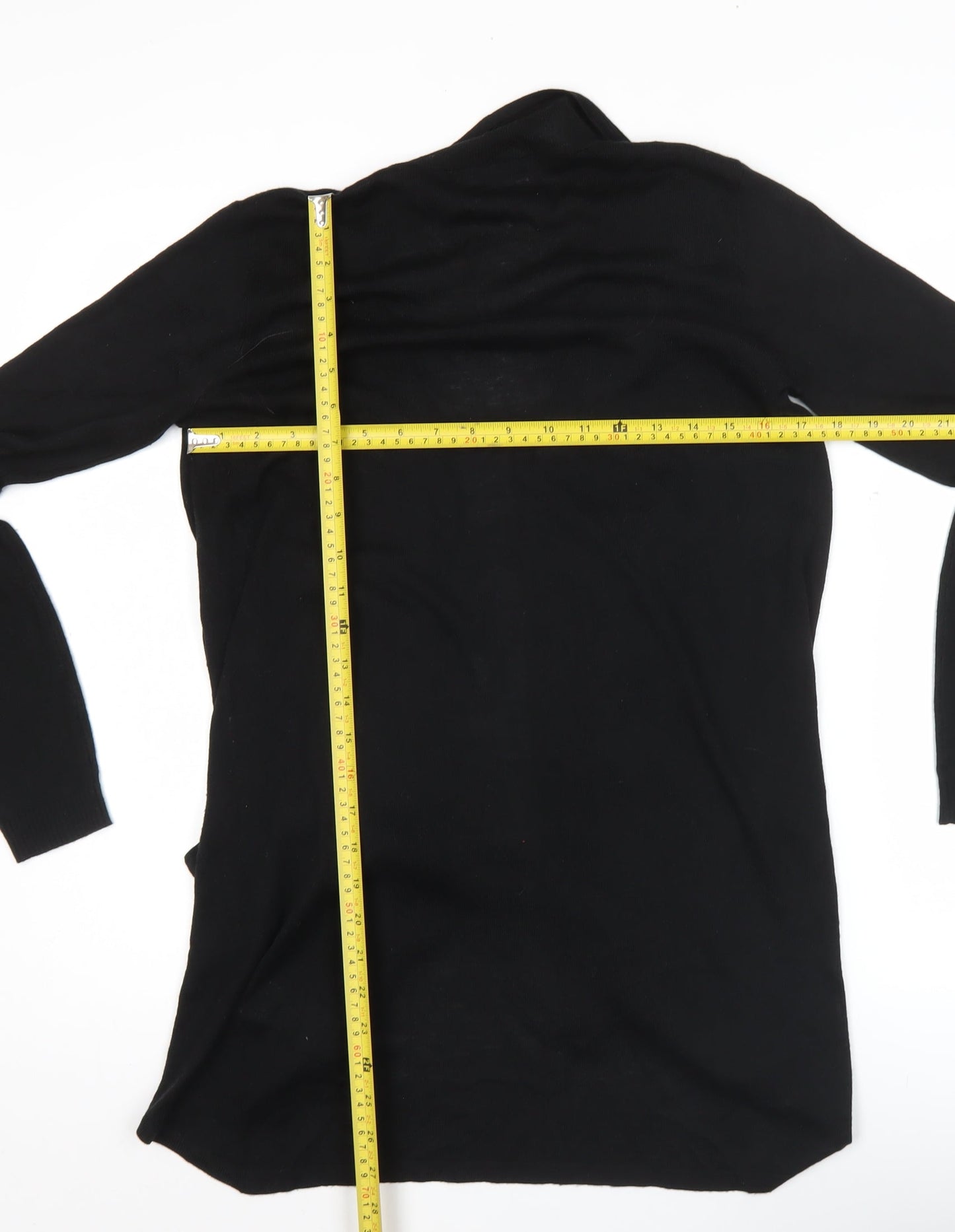 Warehouse Women’s Black Long Sleeve Open Front Cardigan Size S