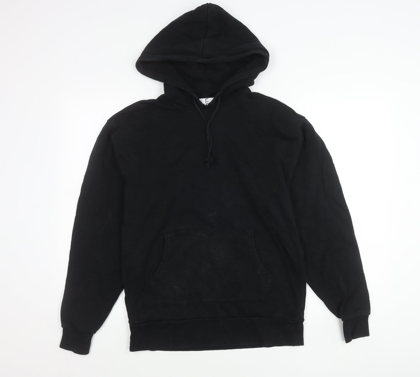 Collusion Men’s Black Pullover Hoodie Size S Cotton Long Sleeve