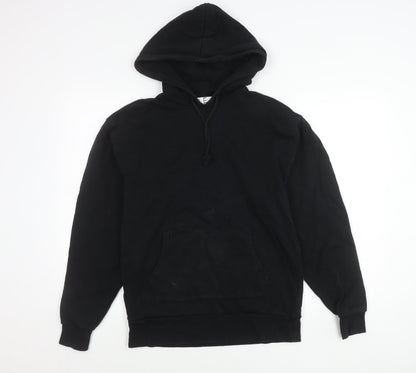 Collusion Men’s Black Pullover Hoodie Size S Cotton Long Sleeve