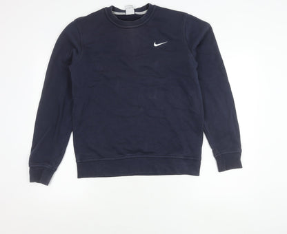 Nike Men's Blue M Pullover Crew Neck Sweatshirt Logo Sportswear