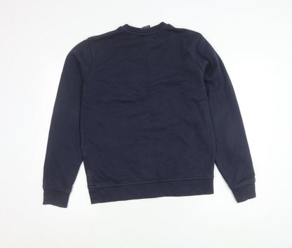 Nike Men's Blue M Pullover Crew Neck Sweatshirt Logo Sportswear