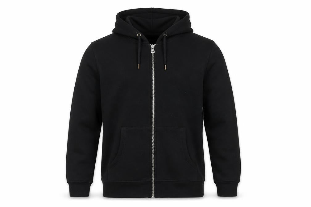 Red Herring Boys Black Medium Hooded Zip Jacket Cotton Blend