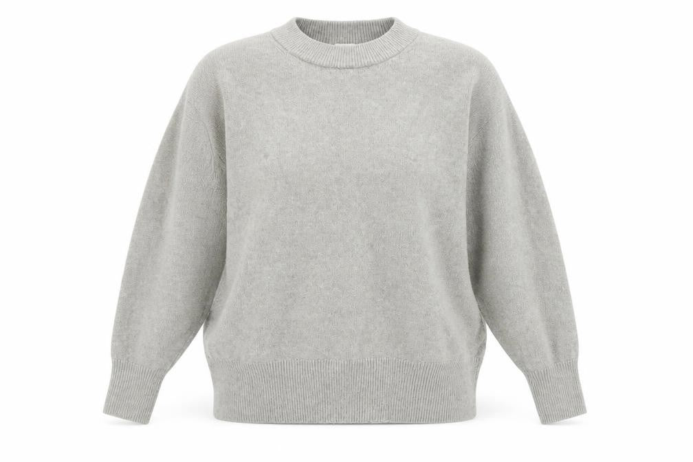 H&M Women’s Grey Mock Neck Pullover Jumper Size M Long Sleeve