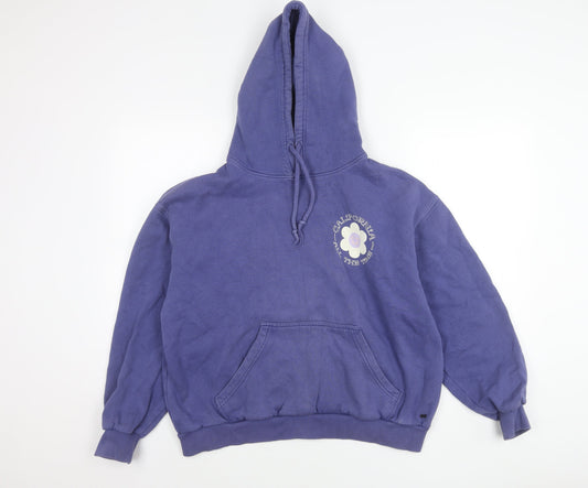 Pull&Bear Teens Blue Pullover Hoodie Size 12 Graphic Print