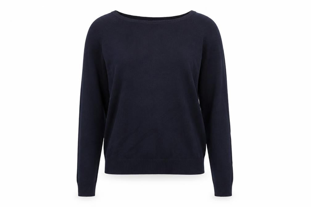 Zara Women’s Blue V-Neck Knit Pullover Jumper Size S