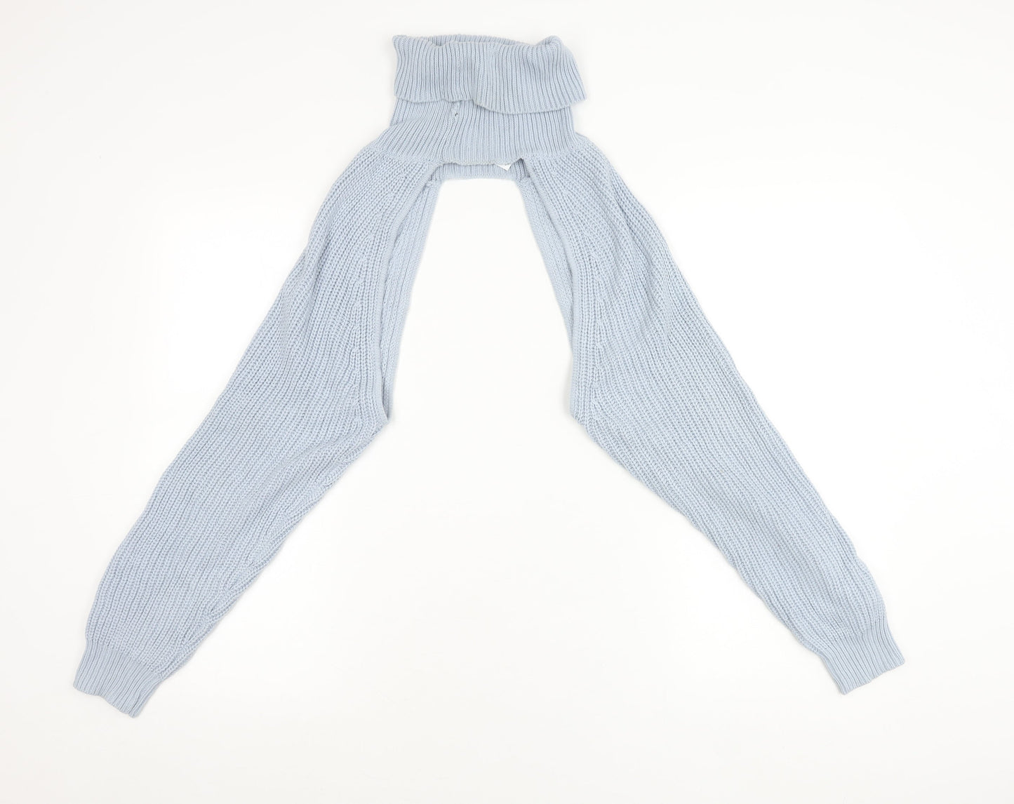 ASOS Women Blue Size 10 Shrug Jumper Roll Neck Long Sleeve Knit