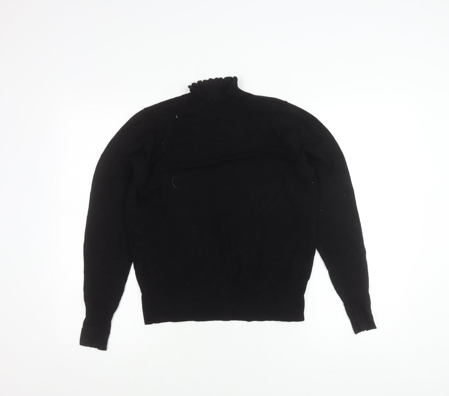 River Island Womens Black Size 16 Mock Neck Pullover Jumper