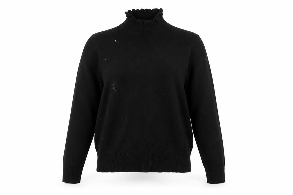 River Island Womens Black Size 16 Mock Neck Pullover Jumper