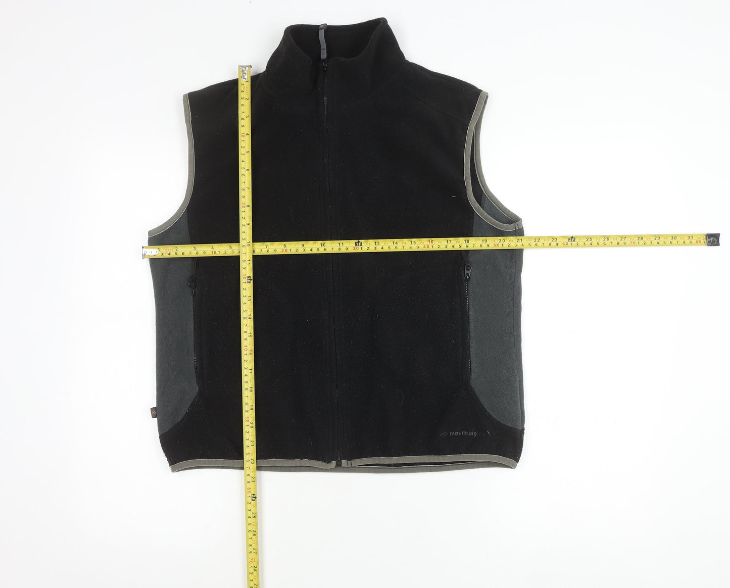 Mountainlife Unisex Adults Black Fleece Waistcoat Bodywarmer Size 14
