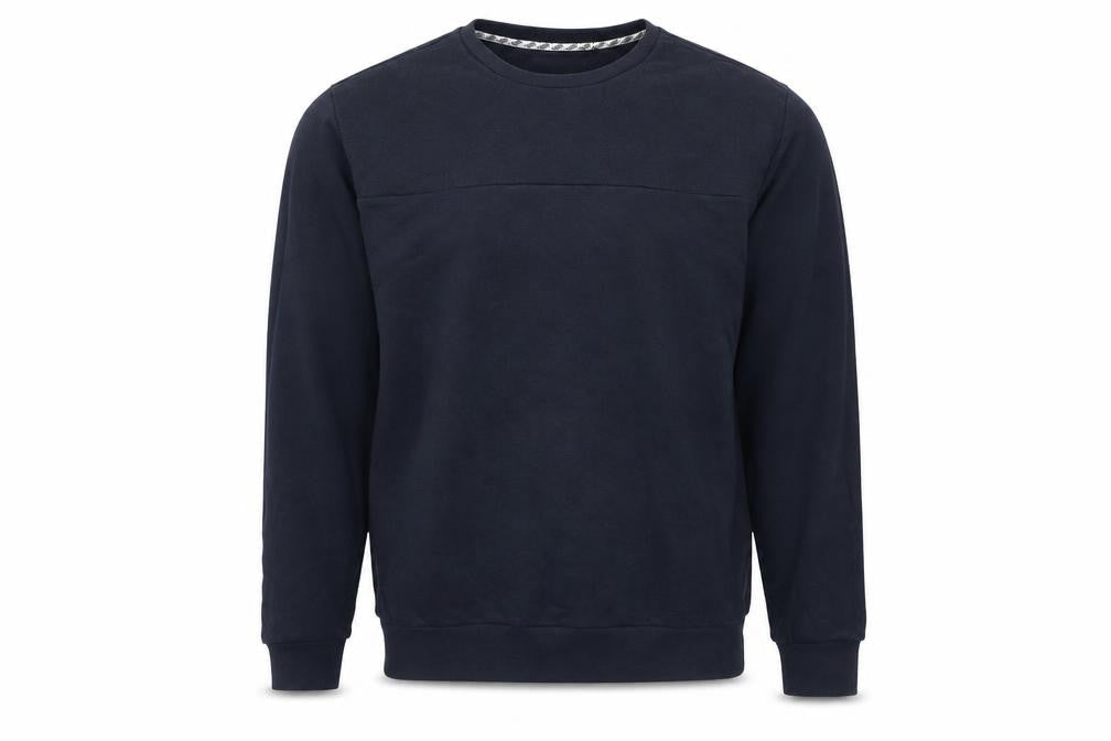 Fabric Men’s Blue XL Pullover Sweatshirt Quilted Crew Neck