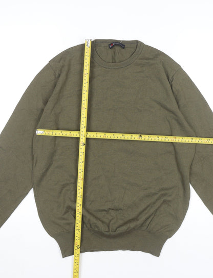 Maglia D’Autore Men’s Green Wool Blend Pullover Jumper M