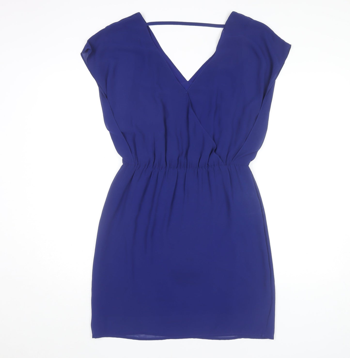 Warehouse Women Blue Size 12 Sheath Sleeveless Beaded Party Dress