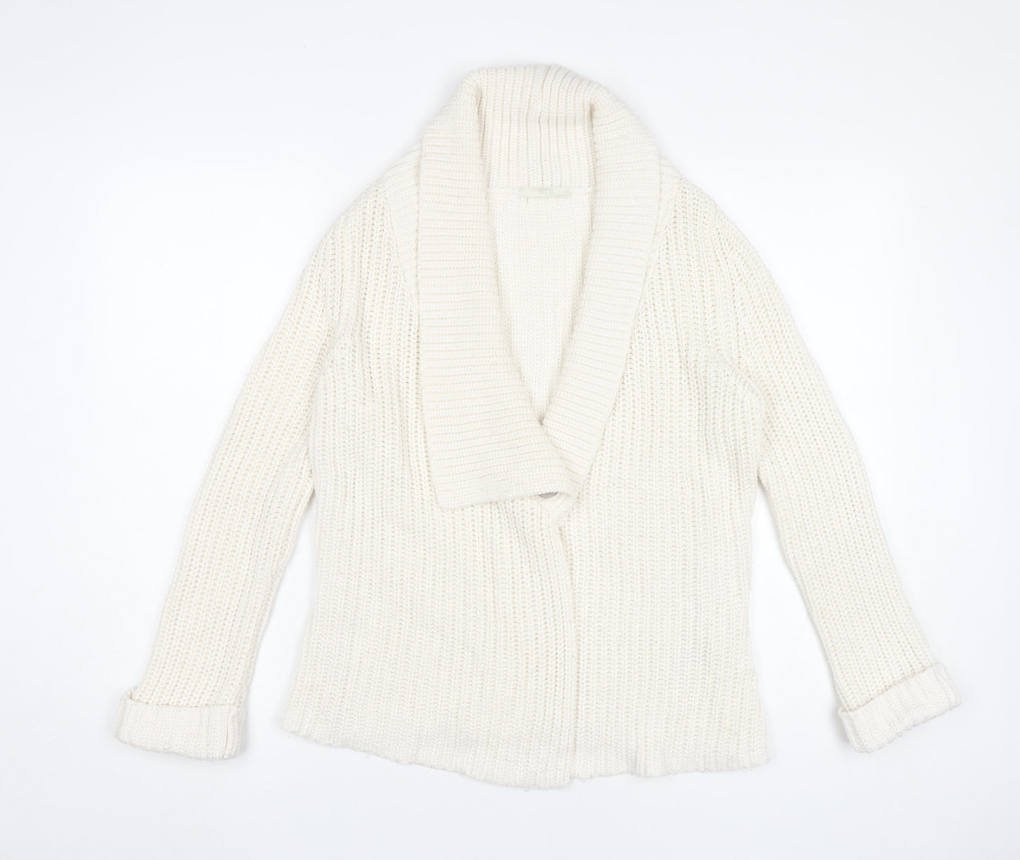 Marks and Spencer Women’s Ivory Chunky Knit Cardigan UK 8