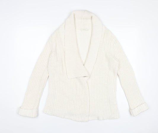 Marks and Spencer Women’s Ivory Chunky Knit Cardigan UK 8