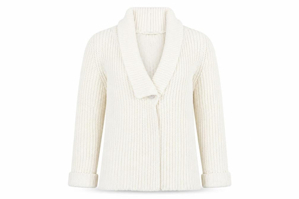Marks & Spencer Women’s Ivory Chunky Knit Cardigan UK 8