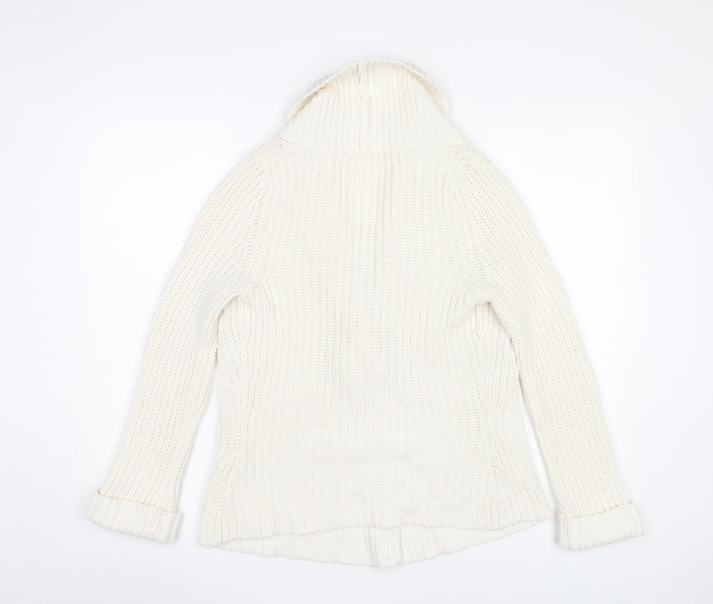 Marks and Spencer Women’s Ivory Chunky Knit Cardigan UK 8