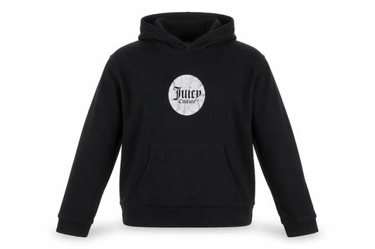 Juicy Couture Girls Black Pullover Hoodie 15-16 Years Logo Print