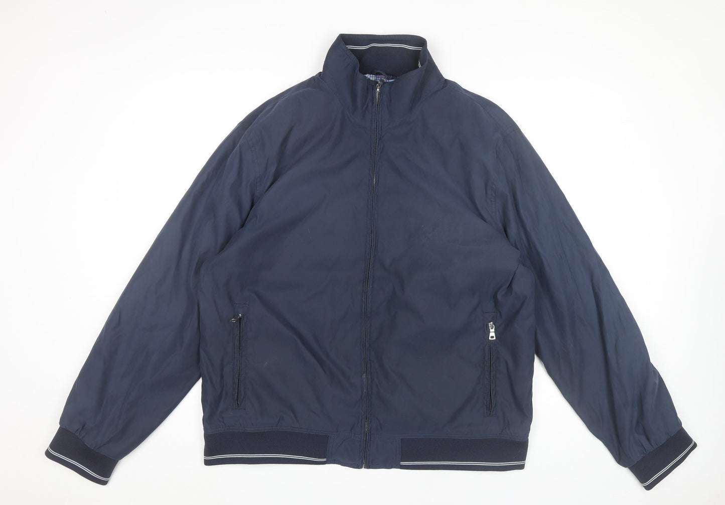 Marks and Spencer Men's Blue XL Basic Jacket Full Zip Casual