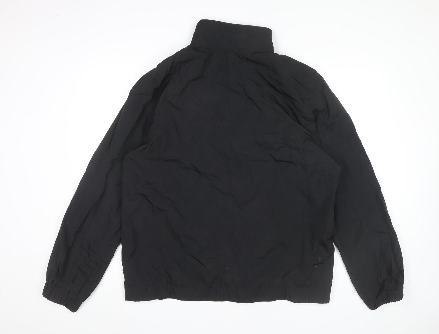 EASY Men’s Black XL Windbreaker Jacket Lightweight Full Zip