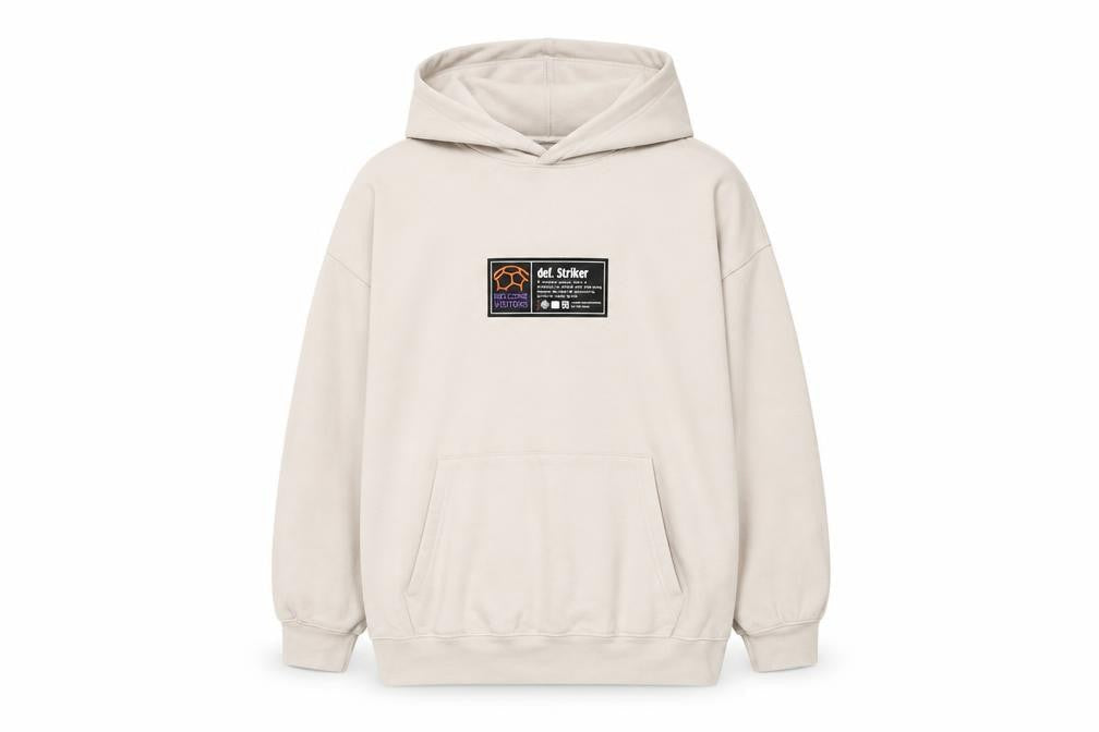 Zara Boys Beige Pullover Hoodie 13-14 Years Football Graphic Print