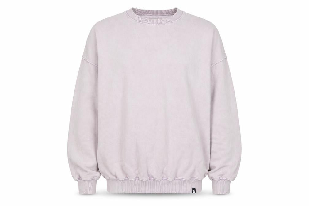 Reclaimed Vintage Men's Purple Medium Pullover Sweatshirt Crew Neck