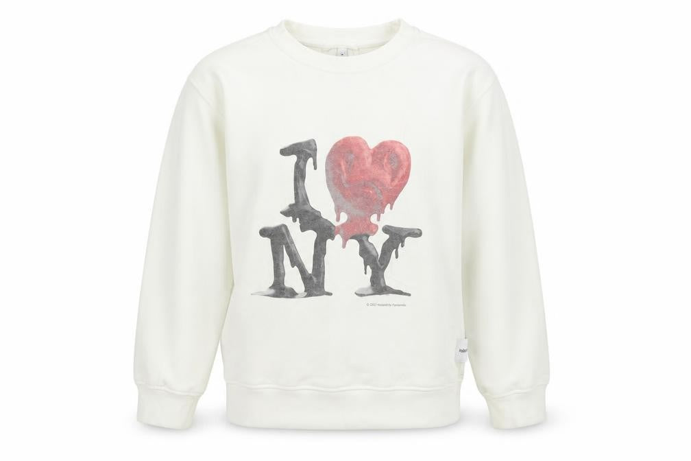 Infaant Girls White Cotton Graphic Pullover Sweatshirt 9-10Y