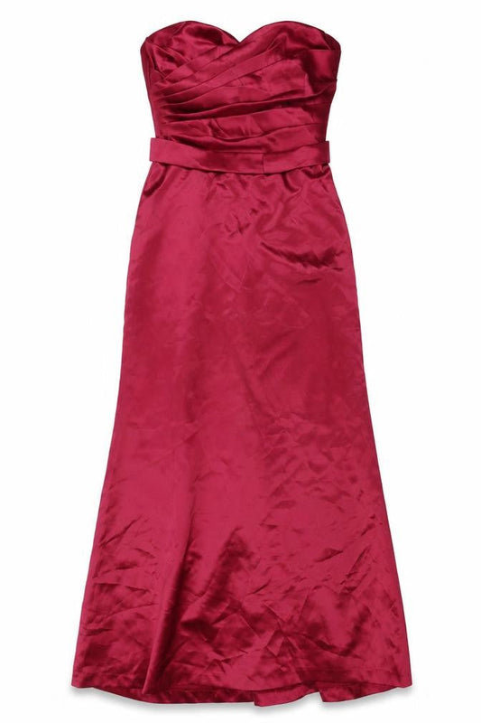 Dessy Collection Women’s Red Strapless Maxi Dress UK 12