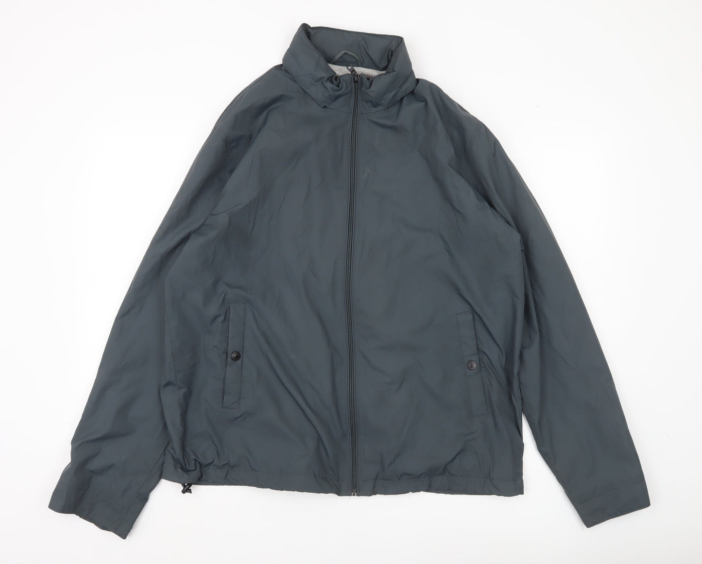Marks and Spencer Men’s Blue Basic Jacket L Regular Fit Full Zip