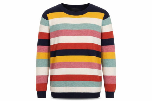 Monsoon Womens Multicoloured Striped Pullover Jumper S