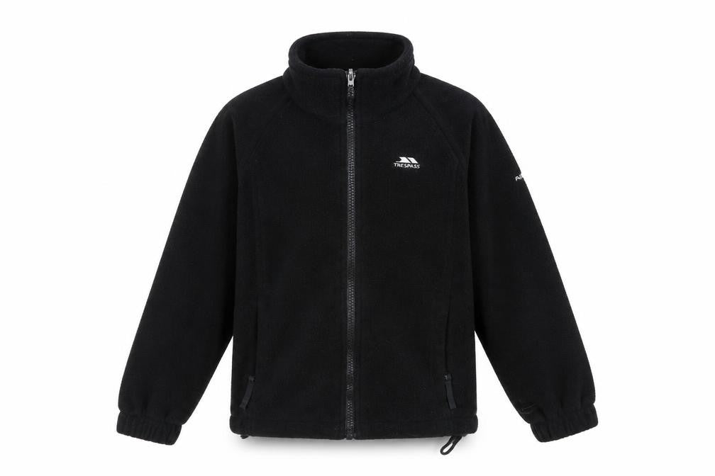 Trespass Boys Black Fleece Full Zip Basic Jacket 5-6 Years