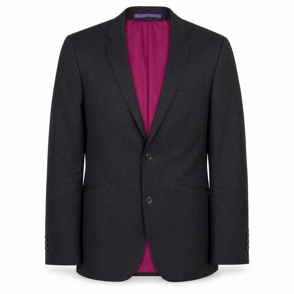 Marks & Spencer Men’s Grey 36R Long Blazer Jacket Single Breasted