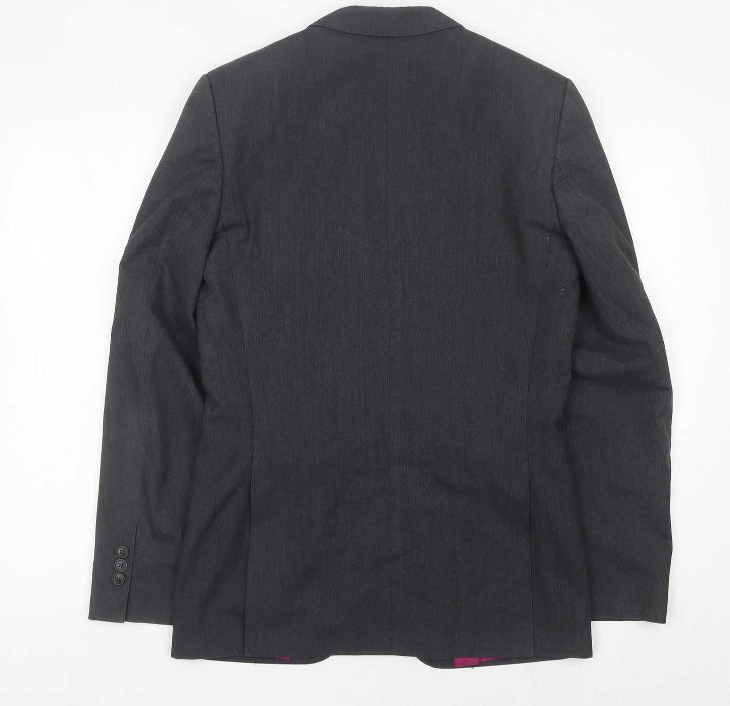 Marks and Spencer Men’s Grey 36R Long Blazer Jacket Single Breasted