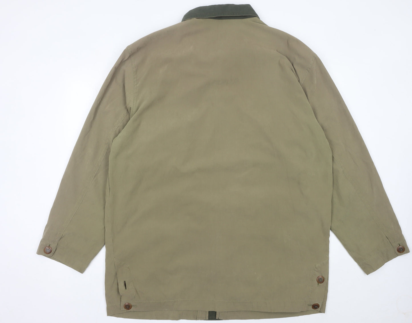 Bush Mens Green Mid-Length Overcoat Jacket Size 44 Regular