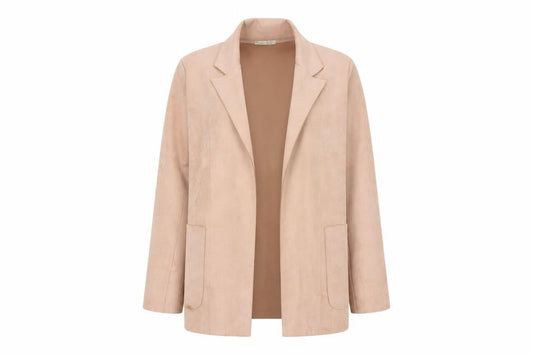 Zara Women Beige XS Blazer Mid-Length Single-Breasted
