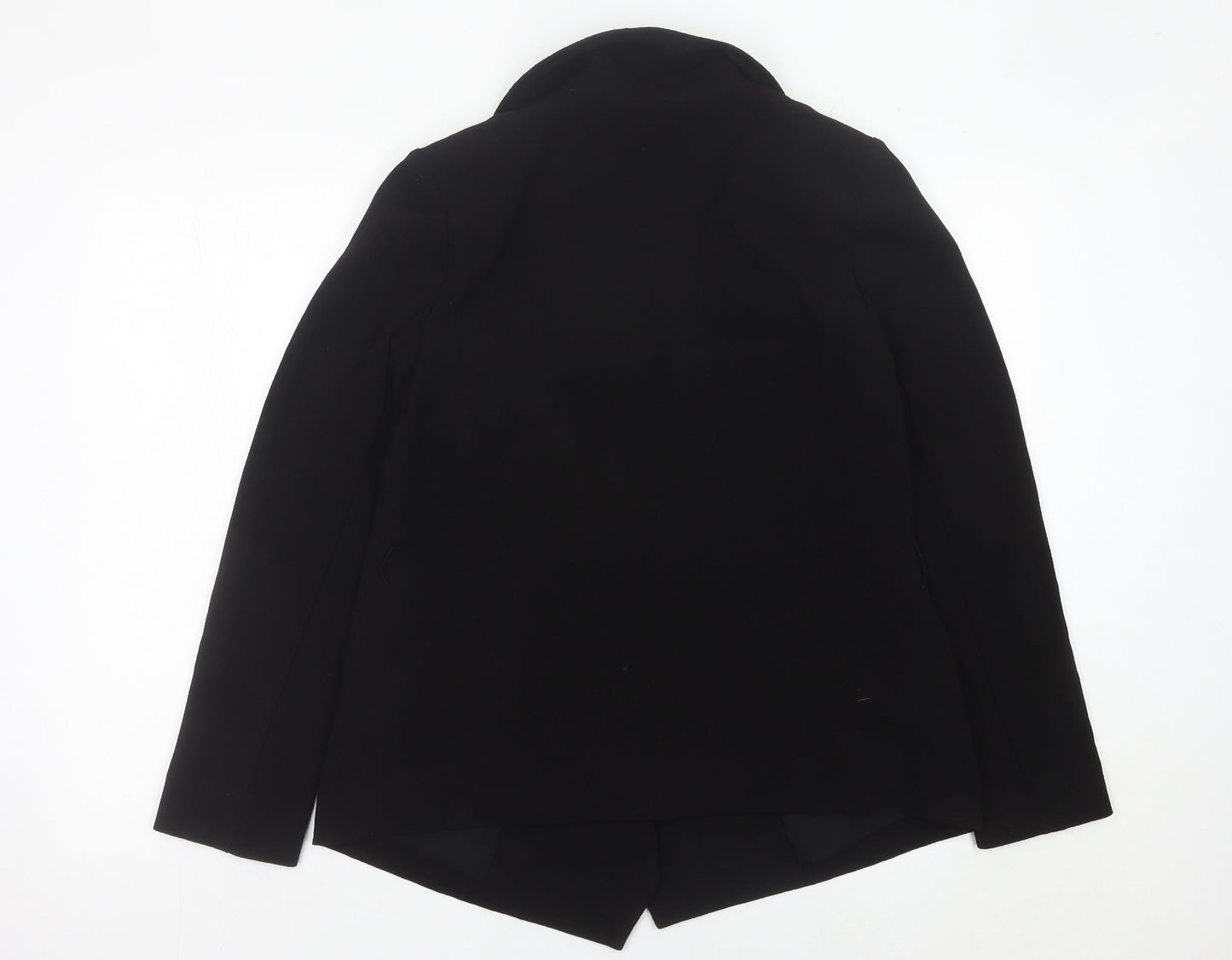 Marks and Spencer Womens Black Size 12 Regular Fit Blazer Jacket