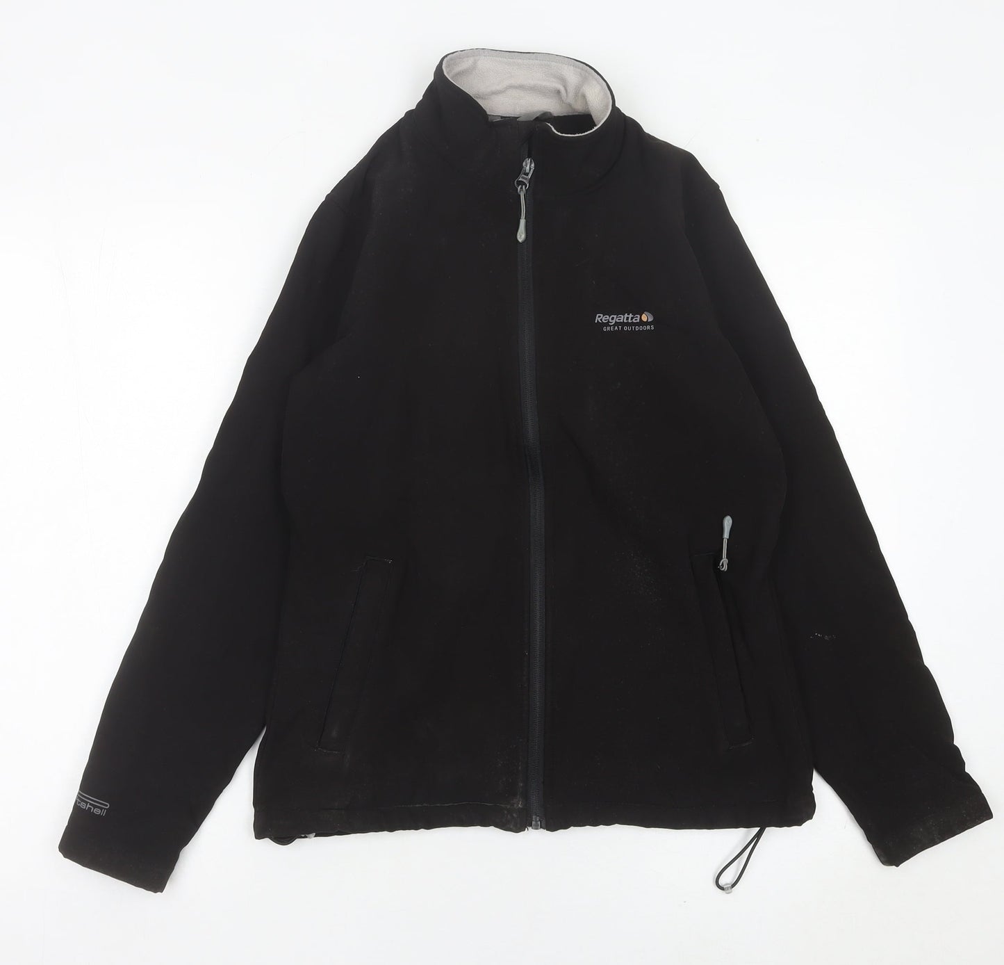 Regatta Women's Black Softshell Jacket Size 10 Outdoor Full Zip