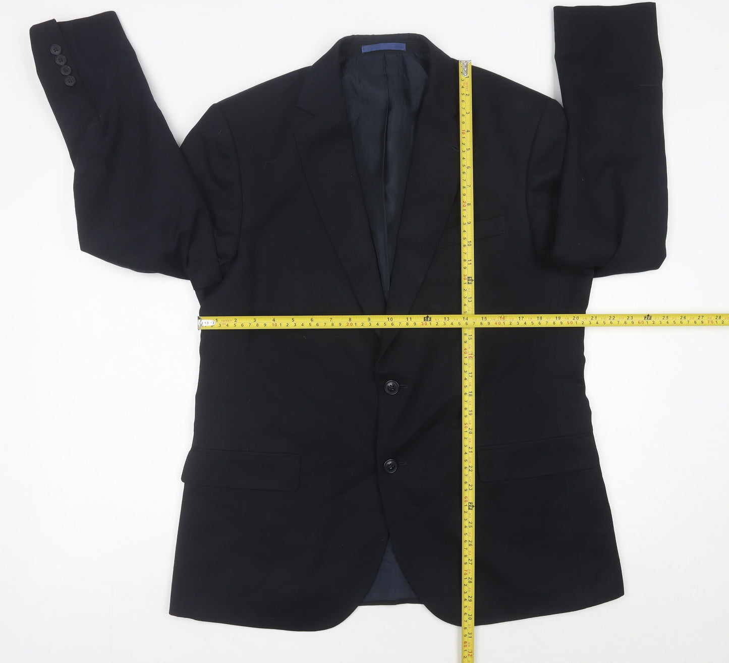 Marks and Spencer Men's Blue 42R Regular Fit Suit Jacket Blazer