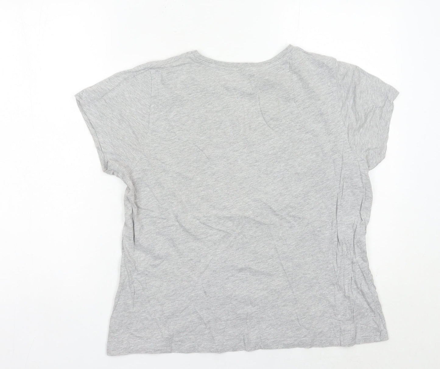Harry Potter Women’s Grey Slytherin T-Shirt UK 16 Short Sleeve