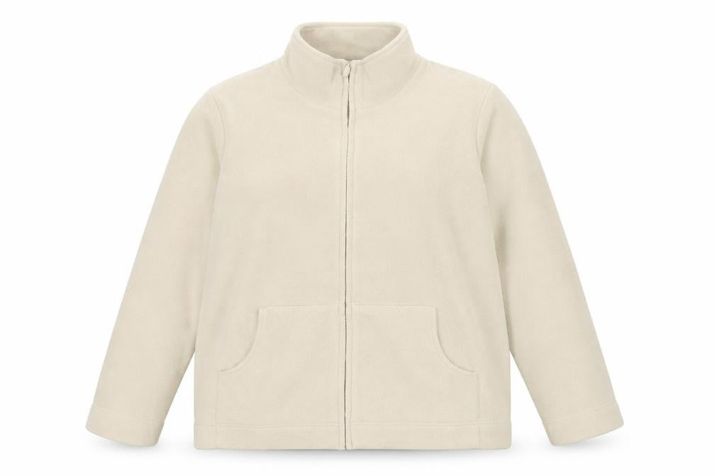BHS Womens Beige Fleece Jacket Size 20 Full Zip Casual Coat